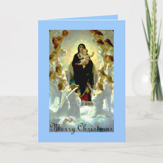 Carte vintage Madonna Christmas (Devant)