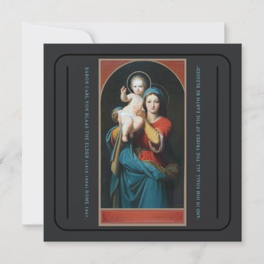 CARTE VINTAGE MADONNA ET ENFANT CHRIST (Devant)