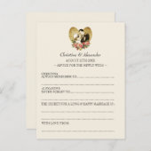 Carte Vintage Mariage et Lib Conseil 1920's Thème (Devant / Derrière)