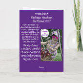 Carte vintage Mayhem (Dos)