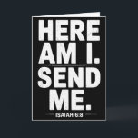 Carte Vintage Me Voici Envoie Moi Équipe De Mission Miss<br><div class="desc">Voyage Missionnaire Vintage Me Voici Envoie Moi Équipe De Mission</div>