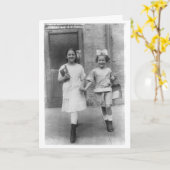 Carte Vintage - Meilleurs Amis Pour Toujours, (Fleur jaune)