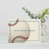 Carte vintage Merci de base-ball (Debout devant)