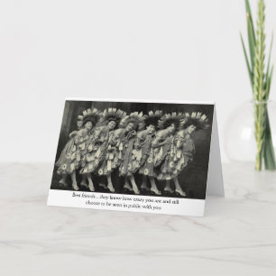 Carte Vintage - Mes meilleurs amis fous,