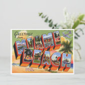Carte Vintage Miami Beach (Debout devant)