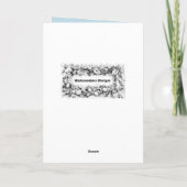 Carte vintage mignonne de joyeux anniversaire (Dos)