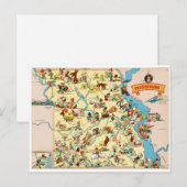 Carte Vintage Missouri Funny (Devant / Derrière)