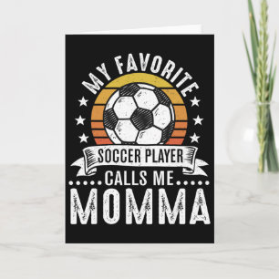 Carte Vintage Mon Joueur De Football Favori M'appelle Ma