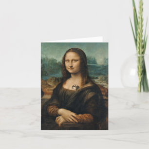 Carte vintage "Mona Lisa"