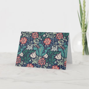 Carte Vintage motif floral, William Morris