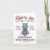 Carte Vintage Motorcycle Riders Inc (Devant)