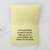 Carte Vintage Nativity Scene Christmas Greeting Card (Intérieur)