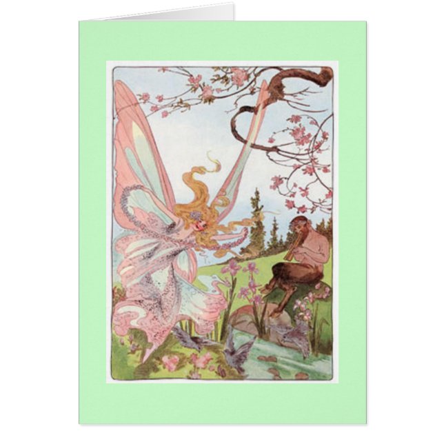 Carte vintage Nature Fairy (Devant)