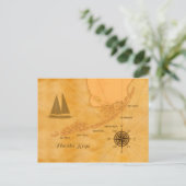 Carte vintage Nautical Florida Keys (Debout devant)