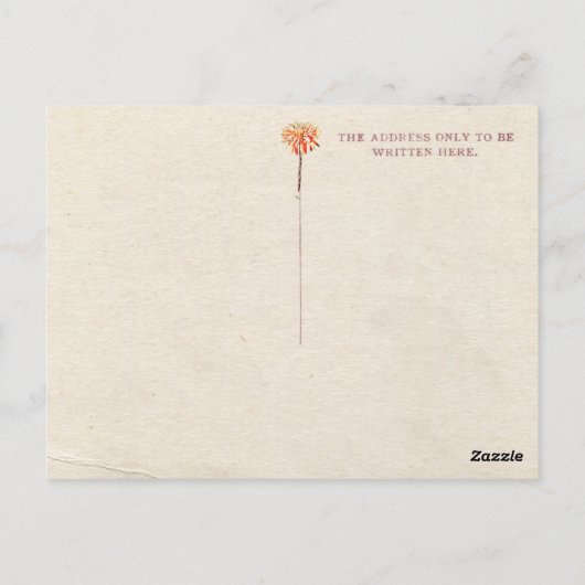 Carte vintage néo-zélandaise (Dos)