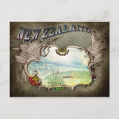 Carte vintage néo-zélandaise (Devant)