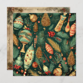 Carte Vintage Noël (Devant / Derrière)