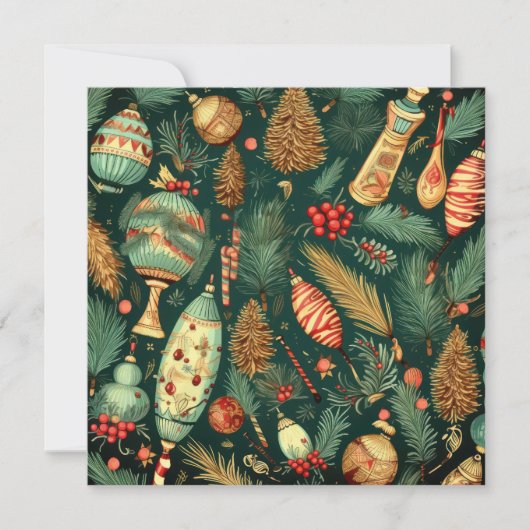 Carte Vintage Noël (Devant)