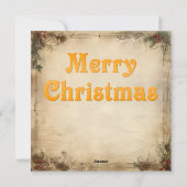 Carte Vintage Noël (Dos)