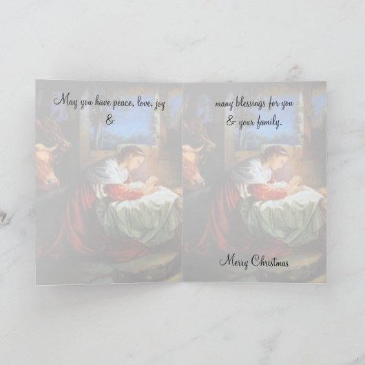 Carte Vintage Noël 1 (Intérieur)