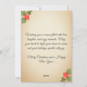 Carte Vintage Noël à main (Dos)