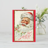 Carte Vintage Noël Père Noël (Debout devant)