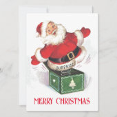 Carte Vintage Noël Père Noël (Devant)