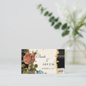 Carte Vintage noire Rose Tour Eiffel (Debout devant)