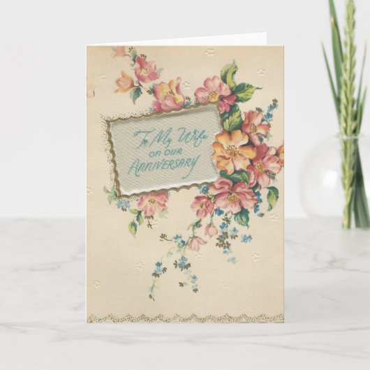 Carte Vintage Notre Anniversaire "Mario"  2 (Devant)