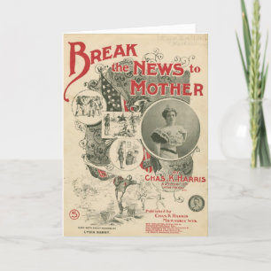 Carte - Vintage "Nous avons un bébé"