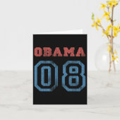 Carte Vintage Obama 08 (Fleur jaune)