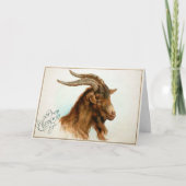 Carte vintage Odd Chèvre (Devant)