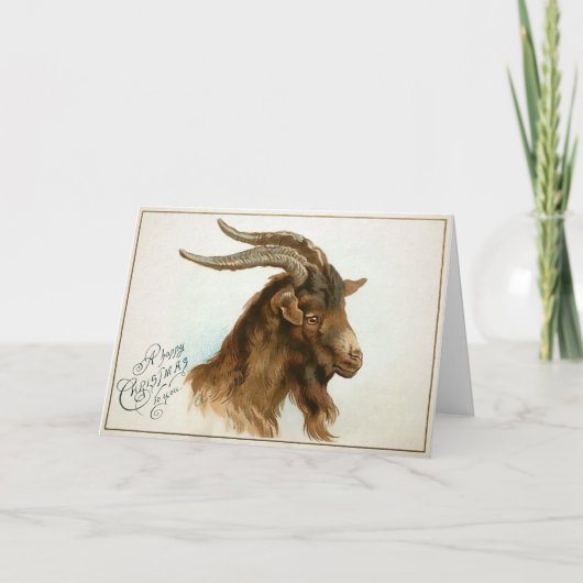 Carte vintage Odd Chèvre (Devant)