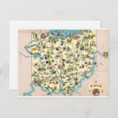 Carte Vintage Ohio Funny (Devant / Derrière)