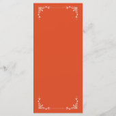 Carte vintage Orange Anniversaire (Dos)