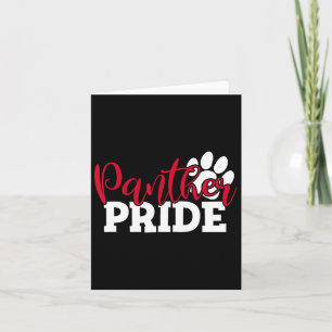 Carte Vintage Panthers School Sports Nom Spirit Retour à
