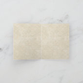 Carte Vintage Peacock & Etchings Mariage Merci Notes (Intérieur)