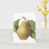 Carte Vintage Pear (Fleur jaune)
