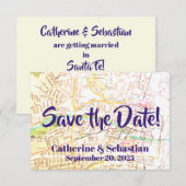 Carte Vintage père Noël Fe, NM (Devant / Derrière)