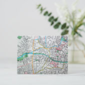 Carte Vintage père Noël Fe, NM (Debout devant)