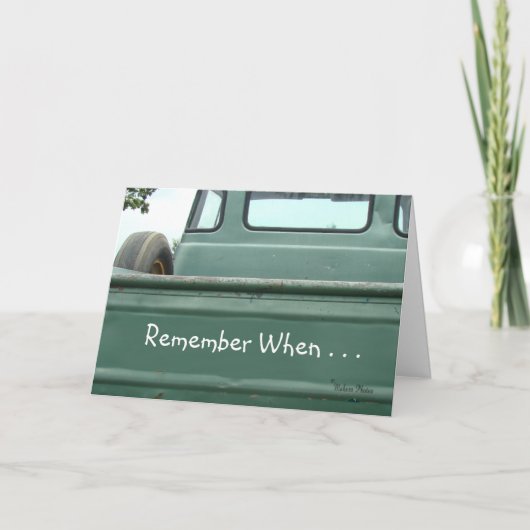 Carte vintage pickup camion2 #1- customize (Devant)