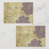 Carte Vintage Plastique (Devant / Derrière)