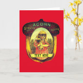 Carte Vintage poêle à glacier publicité mignon rustique (Fleur jaune)