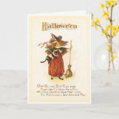 Carte Vintage pour sorcière (Fleur jaune)