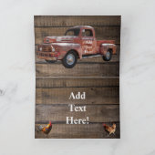 Carte vintage Red Truck (Intérieur)