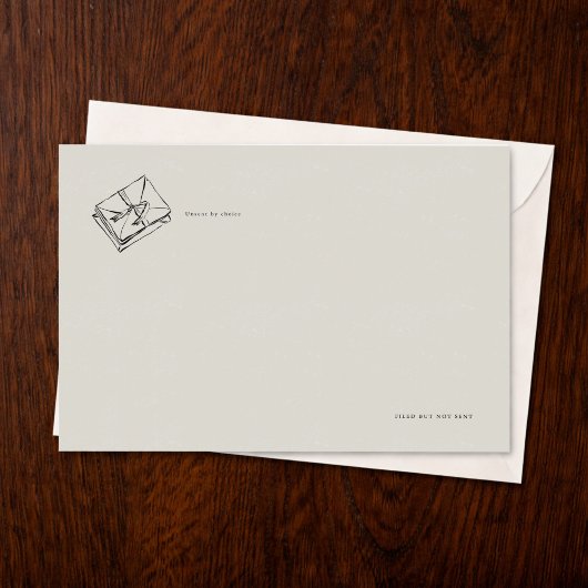 Carte Vintage Regency Epistolary correspondence 