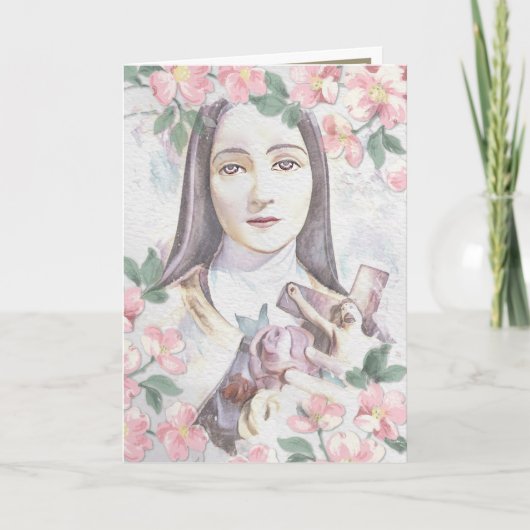 Carte Vintage religieuse St. Therese Carmelite Nun (Devant)