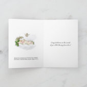 Carte Vintage Religieux Nouvelle Bébée Vierge Marie (Intérieur)