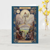 Carte Vintage Religious Christmas Card (Fleur jaune)