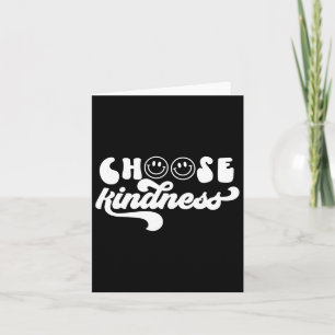 Carte Vintage Retro Choisissez Kindness Smile Face Inspi